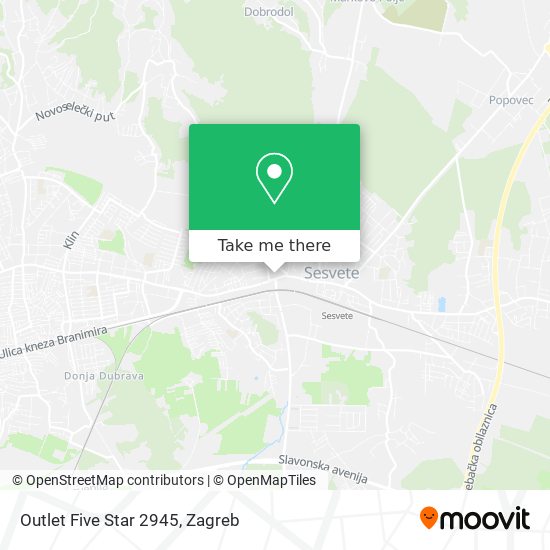 Outlet Five Star 2945 map