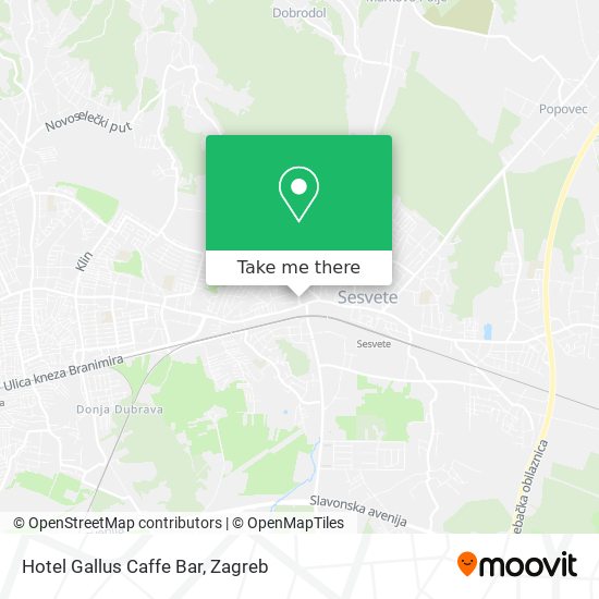 Hotel Gallus Caffe Bar map