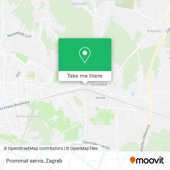 Prommat servis map