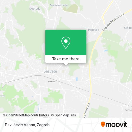 Pavličević Vesna map