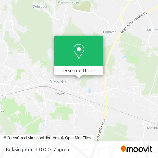 Bokšić promet D.O.O. map
