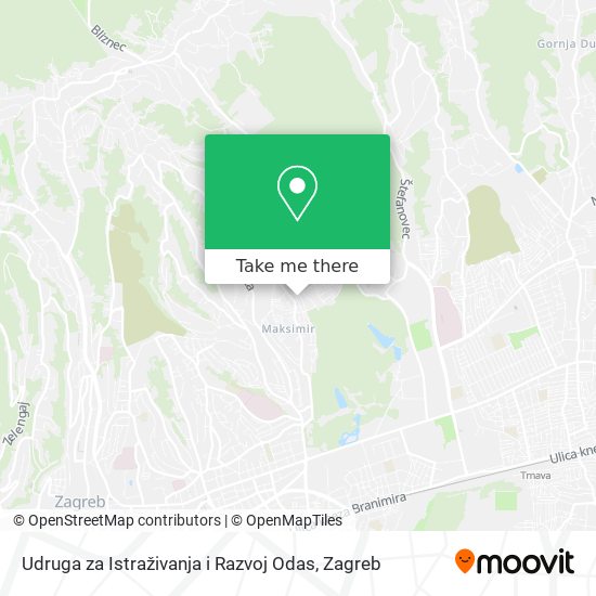 Udruga za Istraživanja i Razvoj Odas map