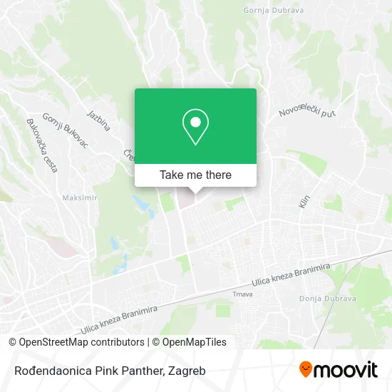 Rođendaonica Pink Panther map