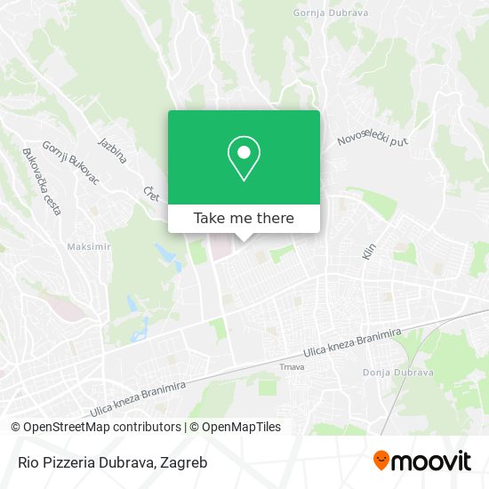 Rio Pizzeria Dubrava map