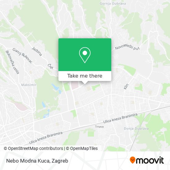 Nebo Modna Kuca map