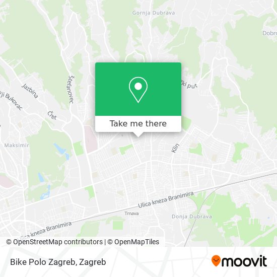 Bike Polo Zagreb map