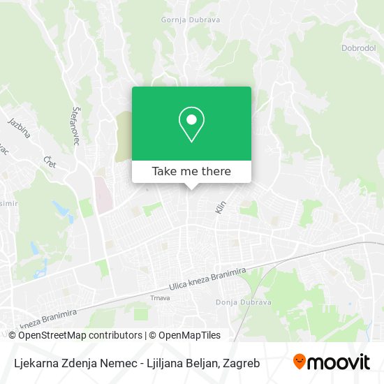 Ljekarna Zdenja Nemec - Ljiljana Beljan map