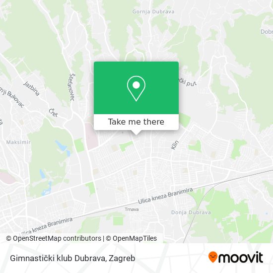 Gimnastički klub Dubrava map