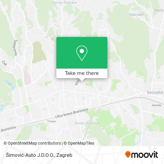 Šimović-Auto J.D.O.O. map