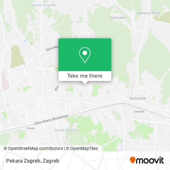 Pekara Zagreb map