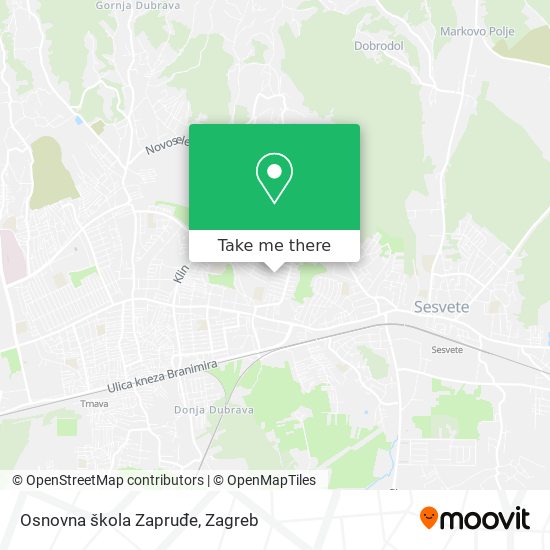 Osnovna škola Zapruđe map