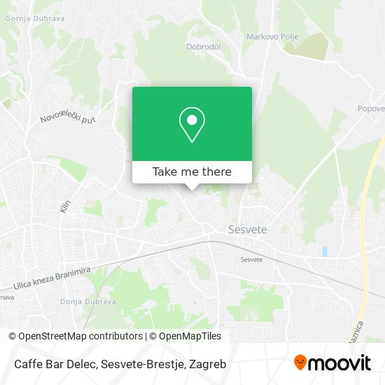 Caffe Bar Delec, Sesvete-Brestje map