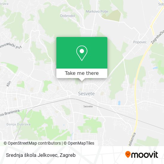 Srednja škola Jelkovec map