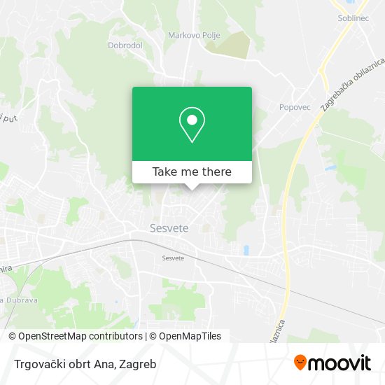 Trgovački obrt Ana map