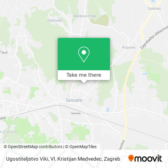 Ugostiteljstvo Viki, Vl. Kristijan Medvedec map