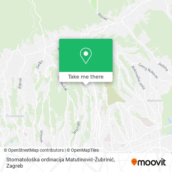 Stomatološka ordinacija Matutinović-Žubrinić map