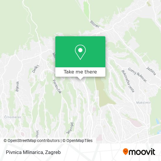 Pivnica Mlinarica map