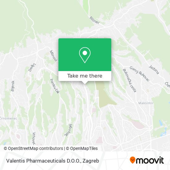 Valentis Pharmaceuticals D.O.O. map