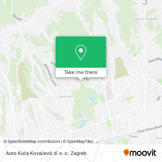 Auto Kuća Kovačević d. o. o. map