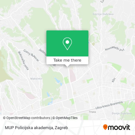 MUP Policijska akademija map