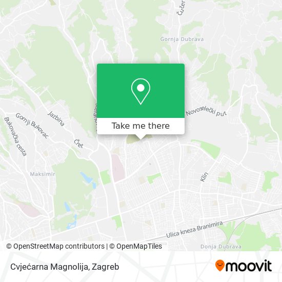 Cvjećarna Magnolija map