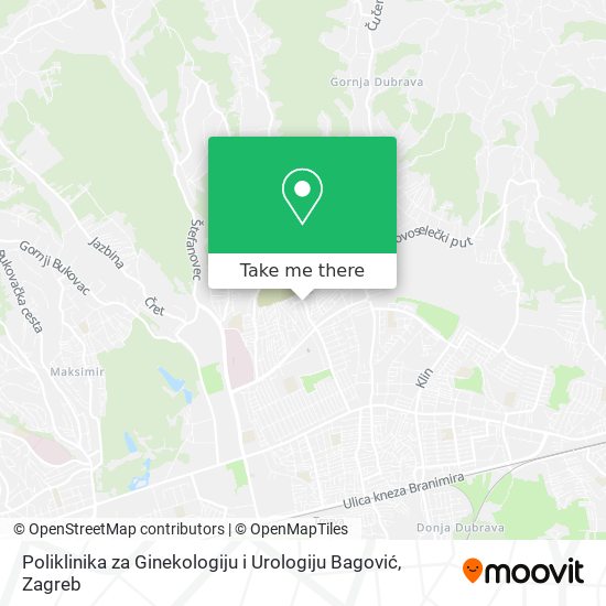 Poliklinika za Ginekologiju i Urologiju Bagović map