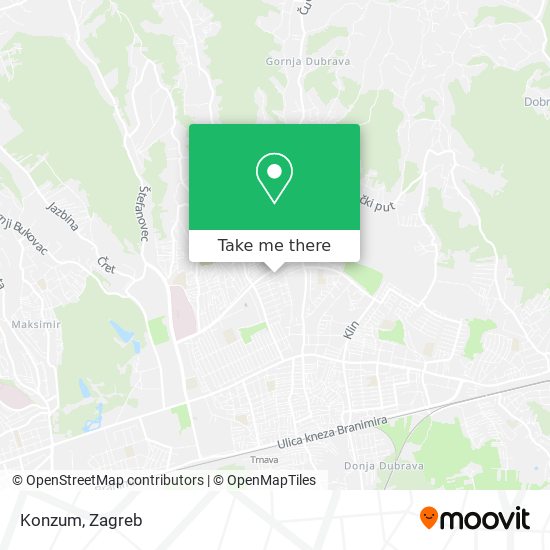 Konzum map