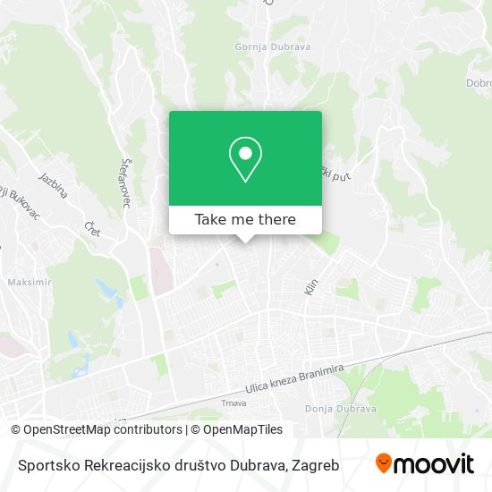 Sportsko Rekreacijsko društvo Dubrava map