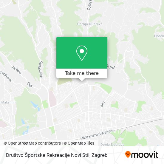 Društvo Športske Rekreacije Novi Stil map