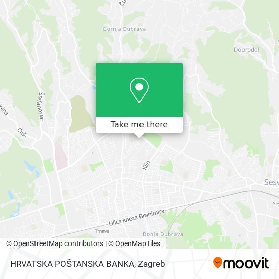 HRVATSKA POŠTANSKA BANKA map