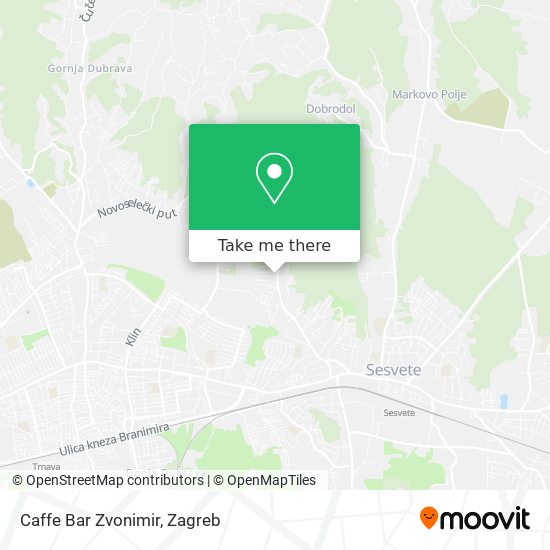 Caffe Bar Zvonimir map