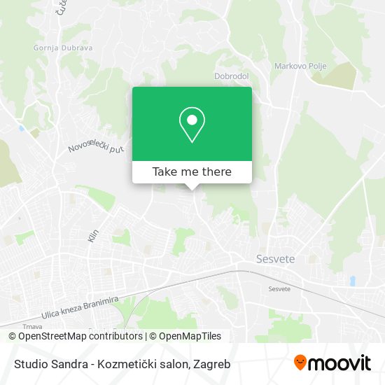 Studio Sandra - Kozmetički salon map