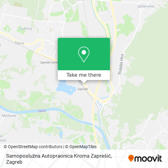 Samoposlužna Autopraonica Kroma Zaprešić map