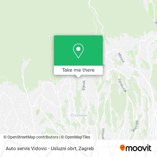 Auto servis Vidovic - Usluzni obrt map