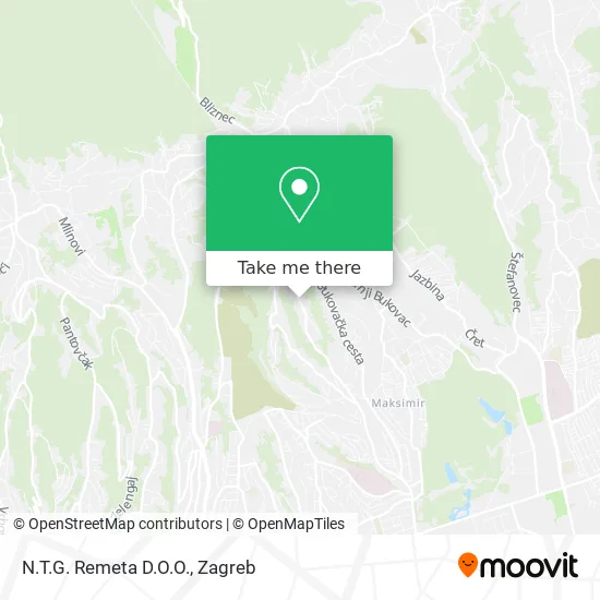 N.T.G. Remeta D.O.O. map