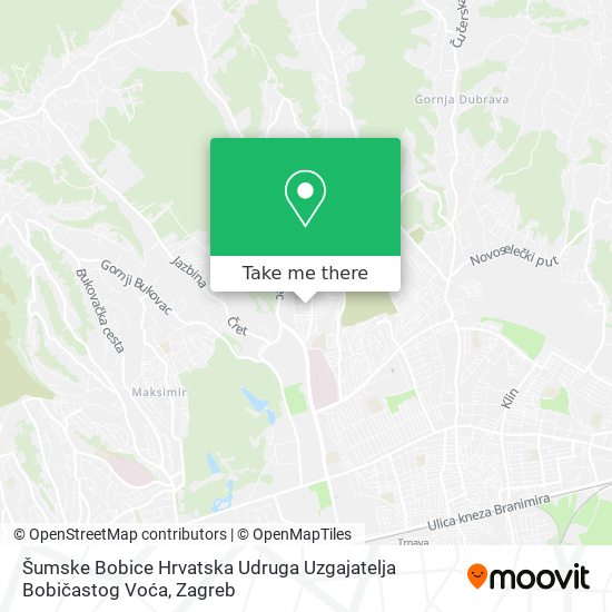 Šumske Bobice Hrvatska Udruga Uzgajatelja Bobičastog Voća map