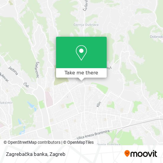 Zagrebačka banka map