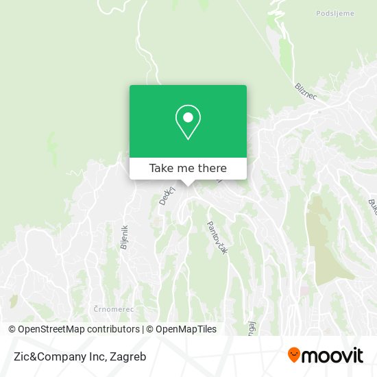 Zic&Company Inc map