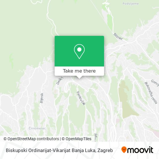 Biskupski Ordinarijat-Vikarijat Banja Luka map