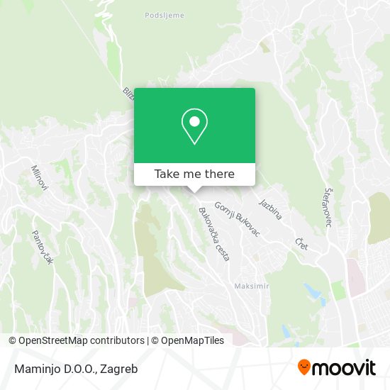 Maminjo D.O.O. map