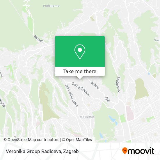 Veronika Group Radiceva map