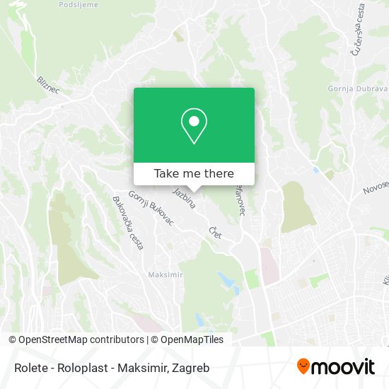 Rolete - Roloplast - Maksimir map