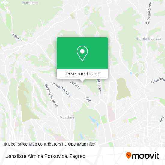 Jahalište Almina Potkovica map