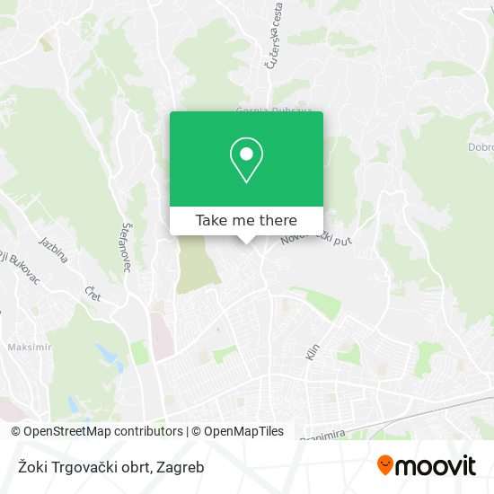 Žoki Trgovački obrt map