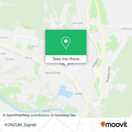 KONZUM map