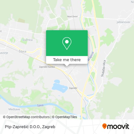 Ptp-Zaprešić D.O.O. map