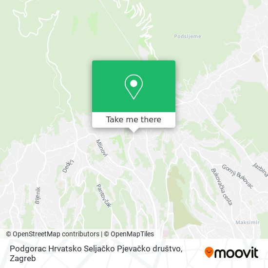 Podgorac Hrvatsko Seljačko Pjevačko društvo map