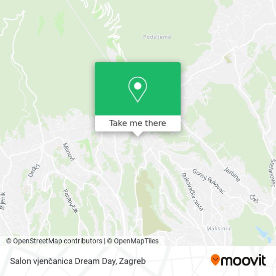 Salon vjenčanica Dream Day map