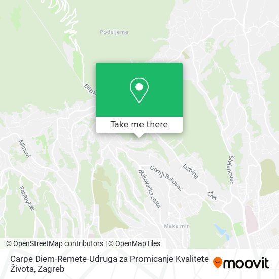 Carpe Diem-Remete-Udruga za Promicanje Kvalitete Života map