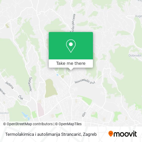 Termolakirnica i autolimarija Strancarić map